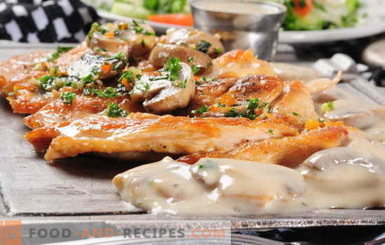 Französisches Fleisch mit Pilzen im Ofen - wir lieben ihn auch! Französische Fleischrezepte mit Champignons, Tomaten, Kartoffeln
