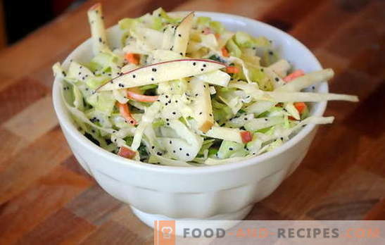 Krautsalat mit Apfel - Vitaminaufladung! Rezepte Kohlsalat mit Äpfeln für tägliche und Fastentage
