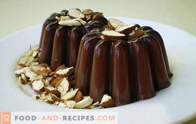 Schokoladengelee für Liebhaber von einfachen Rezepten. Top 8 Schokoladengelee-Ideen: mit Quark, Sahnekeksen, Kürbis
