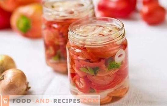 Süßer Tomatensalat für den Winter: Die besten Rezepte für den Originalsnack. Geheimnisse eines leckeren süßen Tomatensalats für den Winter