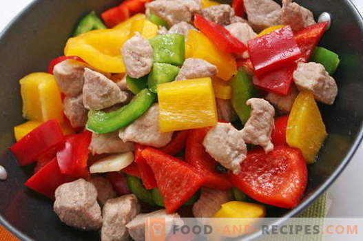 Fleisch mit Gemüse - die besten Rezepte. Wie man richtig und lecker Fleisch mit Gemüse kocht.