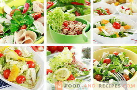 Diätetische Salate - die besten Rezepte. Wie man richtig und schmackhafte Diätkost zubereitet.