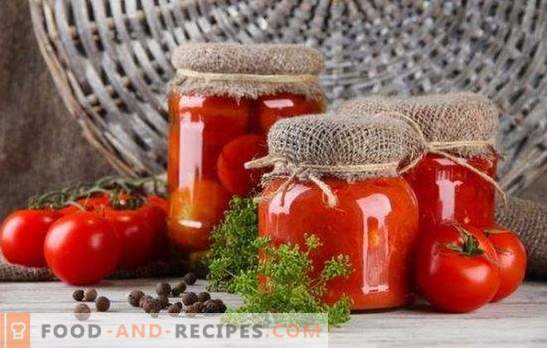 Marinierte Tomaten für den Winter - Geschmack und Geruch des Sommers. Wichtige Tipps und originelle Rezepte: Wie Tomaten für den Winter eingelegt werden können