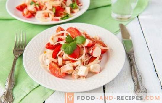 Krabbensalat mit Tomaten - echte Schönheit in Einfachheit! Top 10 bewährte Rezepte für Krabbensalat mit Tomaten