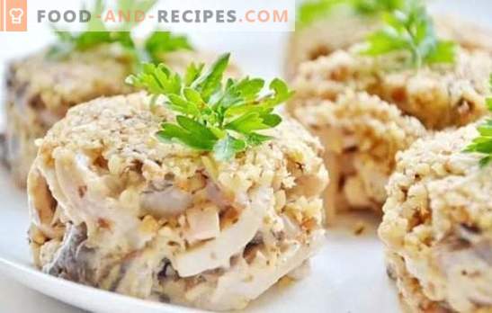 Salat mit Tintenfisch: ein Schritt für Schritt Rezept für einen festlichen oder einfachen Snack. Schritt-für-Schritt-Rezepte für Salate mit Tintenfisch: Kochen,