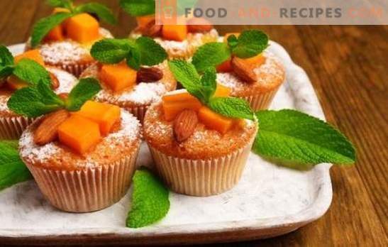 Kürbismuffins - sonniges Gebäck! Rezepte für diätetische, klassische und Dessert-Kürbismuffins