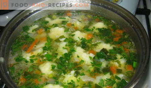 Knödelsuppe - die besten Rezepte. Wie man richtig und lecker Kochsuppe mit Knödel kocht.