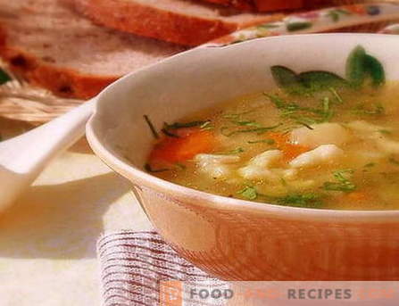 Knödelsuppe - die besten Rezepte. Wie man richtig und lecker Kochsuppe mit Knödel kocht.