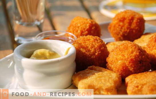 Nuggets zu Hause - viel schmackhafter als gekaufte! Alle, die Fast Food lieben: hausgemachte Nuggets-Rezepte