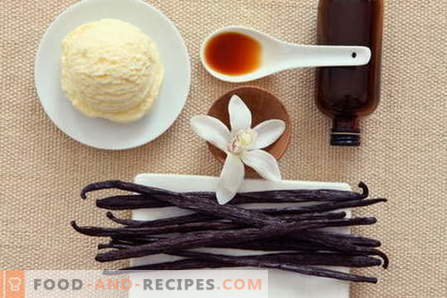 Vanille - Beschreibung, Eigenschaften, Verwendung beim Kochen. Rezepte für Gerichte mit Vanille.
