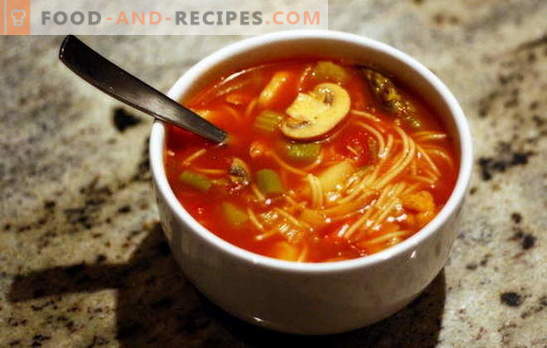 Suppen füllen: Geschmackskunst mit einfacher Zubereitung. Rezepte zum Füllen von Suppen mit verschiedenen Getreidesorten und Gemüse