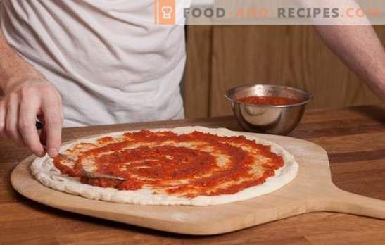 Tomatensauce für Pizza ist die Basis der italienischen Torte! Rezepte von Tomatensaucen für Pizza aus Tomaten, Nudeln, Knoblauch, Oliven