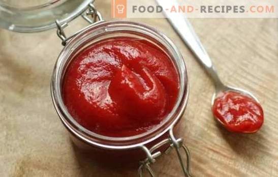Tomatenpaste-Ketchup - schnelle Saucen für jedes Geschirr. Rezepte für Tomatenpaste-Ketchup: Nur zu Hause ist besser!