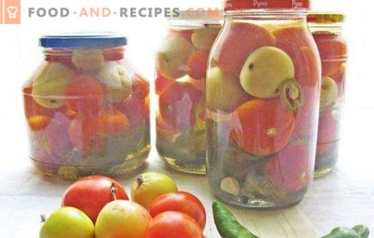 Rote und grüne Tomaten mit Äpfeln für den Winter: Hilf dir selbst! Rezepte aus Dosen, gesalzenen und eingelegten Tomaten mit Äpfeln für den Winter