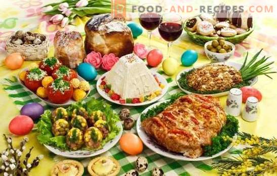 Ostergeschirr - wir legen den Tisch für den wichtigsten Feiertag des Jahres fest. Eine Auswahl der besten Rezepte für Ostern: Salate, scharfe, Desserts