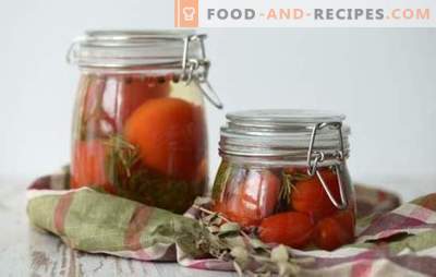 Marinade für Tomaten - die Hauptfigur des Tomatenrohlings! Rezepte für leckere Marinaden für Tomaten: mit Essig, Aspirin, Wodka