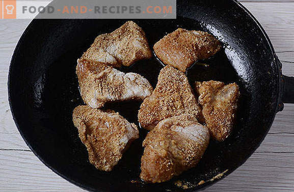 Paniertes Hähnchen mariniert in Sojasauce - 20 Minuten kochen lassen! Schritt für Schritt Foto-Rezept von paniertem Hähnchenfilet mit orientalischem Geschmack