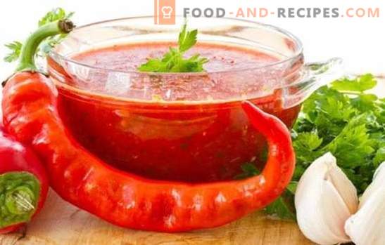 Adjika aus Tomaten und Knoblauch für den Winter: ein heißes Thema hausgemachter Zubereitungen. 7 beste adjika-rezepte aus tomaten und knoblauch für den winter