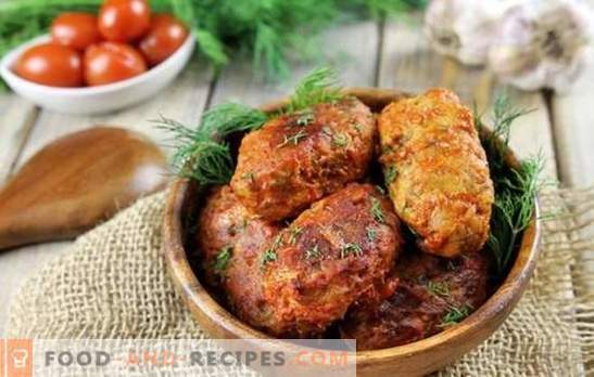 Grechanik mit Hackfleisch im Ofen ist nicht nur Burger! Duftende und saftige griechische Küche im Ofen mit Saucen, Pilzen, Leber