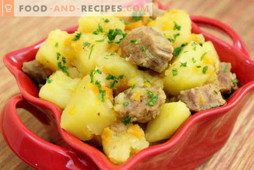 Kartoffel mit Fleisch in einem langsamen Kocher - die besten Rezepte. Wie man richtig und lecker Kartoffeln mit Fleisch in einem langsamen Kocher kocht.