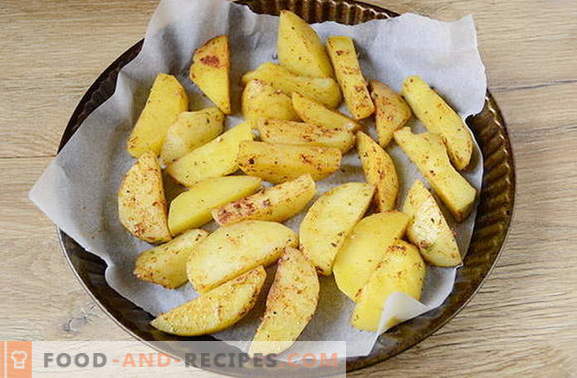 Landkartoffel im Ofen mit pikanten Gewürzen