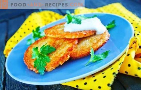 Pancakes with cheese - pancakes with a delicate creamy taste. The best recipes for pancakes with cheese: potato, zucchini, rice, etc.