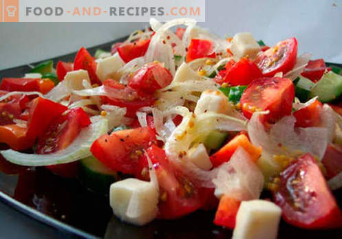 Frische Gemüsesalate sind die besten Rezepte. Wie man richtig und köstlich Salate aus frischem Gemüse zubereitet.