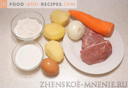 Suppe mit Knödel - ein Rezept mit Fotos und Schritt-für-Schritt-Beschreibung