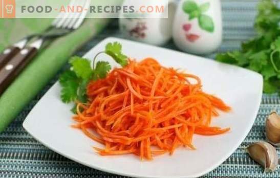 Eingelegte Karotten - für alle Gelegenheiten: hell, scharf und lecker! Rezepte für eingelegte Karotten: mit Kohl, Rote Beete, Auberginen
