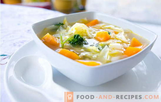 Gemüsesuppe - ein Gericht mit vielen Vitaminen! Einfache Rezepte von Gemüsesuppen mit Knödel, Hirse, Bohnen, Käse, Hühnchen