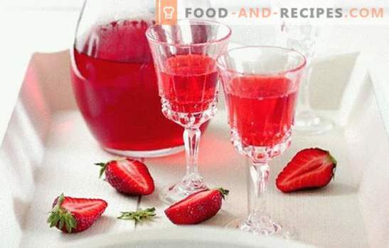 Erdbeer-Likör zu Hause - abgesehen von der Konkurrenz! Alle Feinheiten und Rezepte für die Herstellung von Erdbeerlikör zu Hause