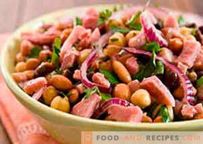 Salade de haricots et jambon - les meilleures recettes. Comment bien et savoureux faire cuire une salade de haricots avec du jambon.