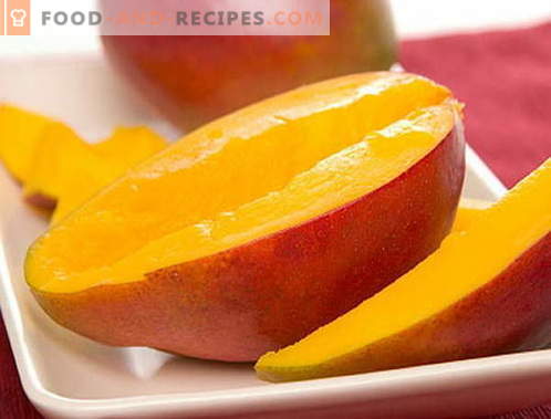 Mango - Beschreibung, nützliche Eigenschaften, Verwendung beim Kochen. Rezepte mit Mango.