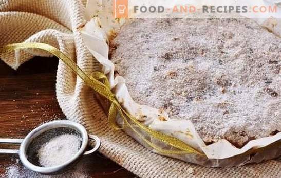Trockener Apfelkuchen - Der Teig muss nicht geknetet werden! Rezepte verschiedener trockener Pasteten mit Äpfeln auf einem Lockvogel, Haferflocken, Mehl