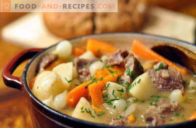 Stoofvlees met vlees - de beste recepten. Hoe goed en smakelijk koken vlees stoofpot.