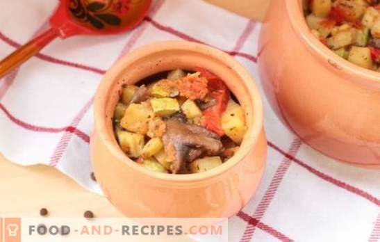 Eintöpfe im Topf im Ofen: Rezepte und Geheimnisse. Wie man Gemüse, Fleisch und Pilzeintopf in Töpfen im Ofen zubereitet