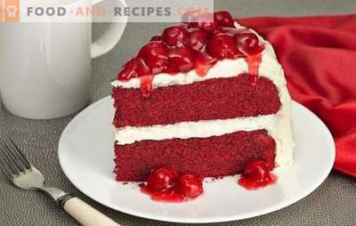 Red Velvet Cake ist ein heller, schmackhafter Genuss. Die besten Rezepte des berühmten Kuchens 