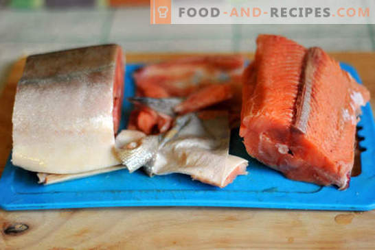 Rosa Lachs mit Möhren und Zwiebeln - es ist einfach! Schritt-für-Schritt-Foto-Rezept, Anleitung zum Kochen von rosa Lachs mit Möhren und Zwiebeln
