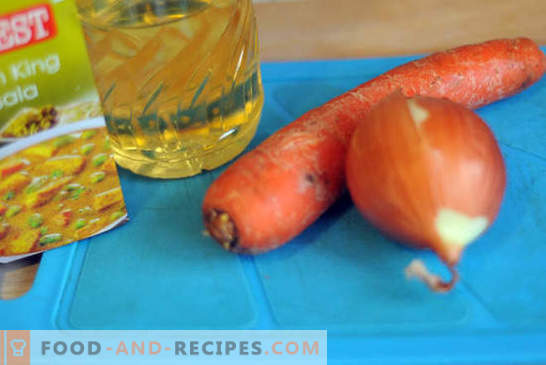 Rosa Lachs mit Möhren und Zwiebeln - es ist einfach! Schritt-für-Schritt-Foto-Rezept, Anleitung zum Kochen von rosa Lachs mit Möhren und Zwiebeln