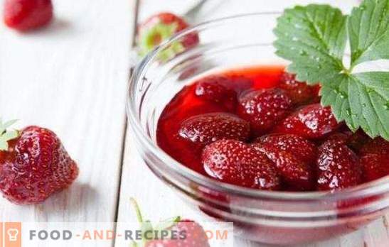 Erdbeeren im eigenen Saft für den Winter: So bleiben Aroma und Geschmack der Beeren erhalten. Rezepte für die Konservierung von Erdbeeren im eigenen Saft für den Winter