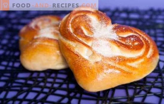 Herzkuchen - das Aroma und der Geschmack hausgemachter Kuchen. Die besten Rezepte von Herzkuchen mit Zucker, Mohn, Zimt und anderen