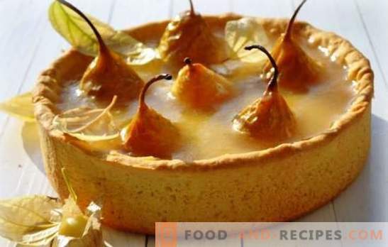 Birnenkuchen - ein duftender Herbstdessert. Backen Sie aus verschiedenen Teigen mit Originalzusätzen - hausgemachte Kuchen mit Birnen