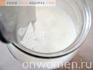 Wie man Kefir aus Milch macht