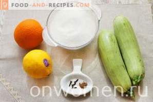 Zucchini-Marmelade mit Orange und Zitrone