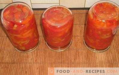Paprika in Tomatensauce für den Winter