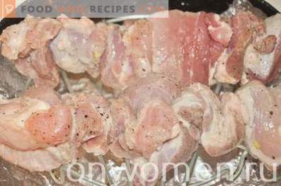 Schweinefleischspiesse im Ofen für zwei Stunden