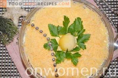 Schichtsalat mit Sardine a la Mimosa