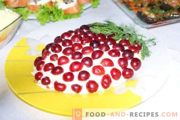 Tiffany-Salat mit Hühnchen und Trauben