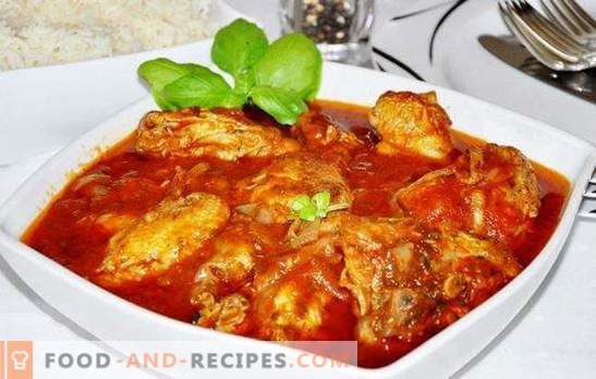 Chakhokhbili vom Hühnchen im Slow Cooker - ein großzügiges Gericht! Rezepte gastfreundliches Chakhokhbili-Hühnchen in einem langsamen Kocher