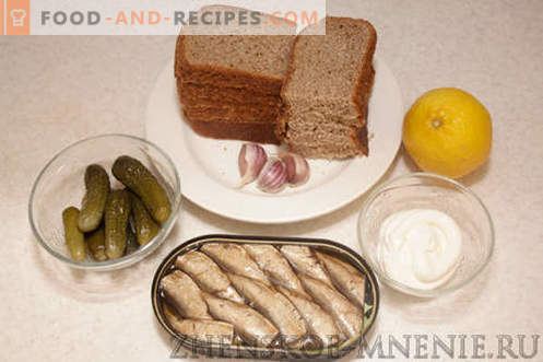 Festliche Sandwiches - Rezept mit Fotos und Schritt für Schritt Beschreibung